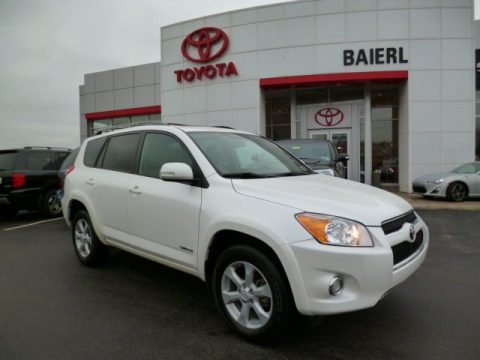 Blizzard White Pearl Toyota RAV4 Limited 4WD.  Click to enlarge.