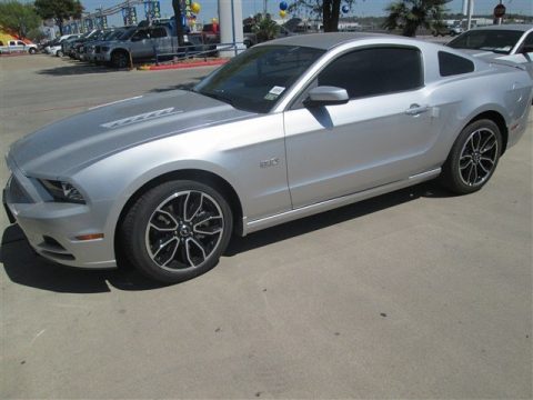 Ingot Silver Ford Mustang GT Premium Coupe.  Click to enlarge.