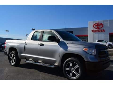 Silver Sky Metallic Toyota Tundra SR Double Cab.  Click to enlarge.