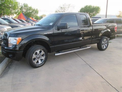 Tuxedo Black Ford F150 STX SuperCab.  Click to enlarge.