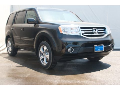 Crystal Black Pearl Honda Pilot EX-L.  Click to enlarge.