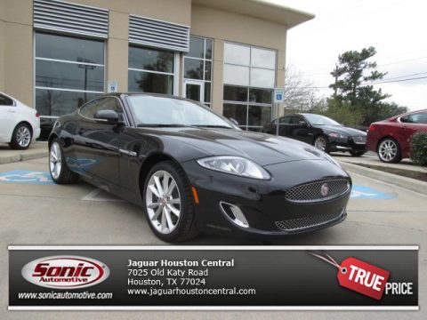 Ultimate Black Metallic Jaguar XK Touring Coupe.  Click to enlarge.