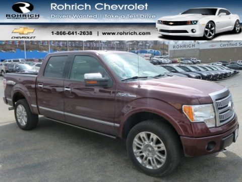 Royal Red Metallic Ford F150 Platinum SuperCrew 4x4.  Click to enlarge.