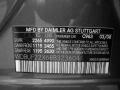 Mercedes-Benz Color Code 963 Indium Grey Metallic #25
