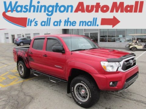 Barcelona Red Metallic Toyota Tacoma TX Pro Double Cab 4x4.  Click to enlarge.