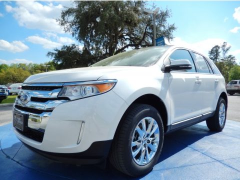White Platinum Ford Edge Limited.  Click to enlarge.