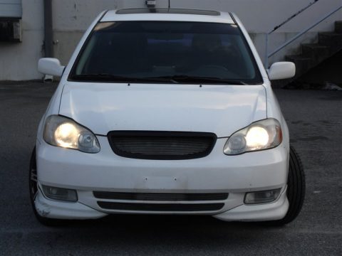 Super White Toyota Corolla S.  Click to enlarge.