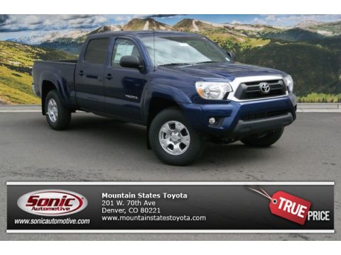 Blue Ribbon Metallic Toyota Tacoma V6 SR5 Double Cab 4x4.  Click to enlarge.