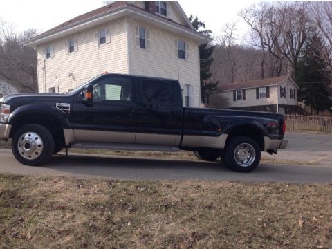 Black Ford F450 Super Duty King Ranch Crew Cab 4x4 Dually.  Click to enlarge.