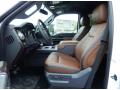  2014 Ford F250 Super Duty Platinum Pecan Leather Interior #6
