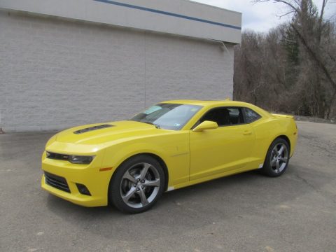 Bright Yellow Chevrolet Camaro SS/RS Coupe.  Click to enlarge.