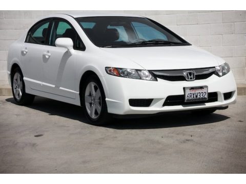 Taffeta White Honda Civic LX-S Sedan.  Click to enlarge.