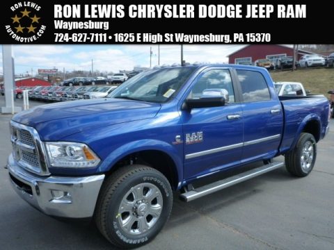 Blue Streak Pearl Coat Ram 2500 Laramie Crew Cab 4x4.  Click to enlarge.