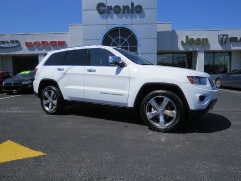 Bright White Jeep Grand Cherokee Limited.  Click to enlarge.