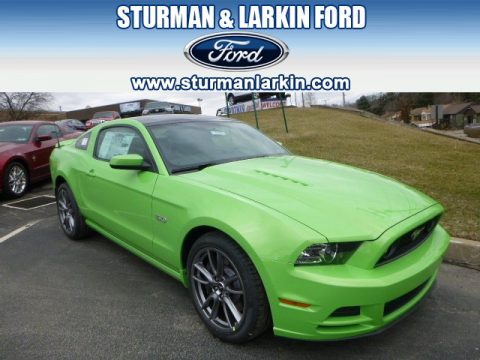 Gotta Have it Green Ford Mustang GT Premium Coupe.  Click to enlarge.