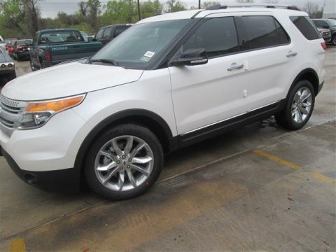 White Platinum Ford Explorer XLT.  Click to enlarge.