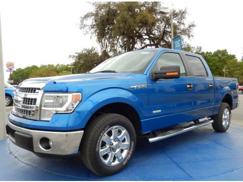 Blue Flame Ford F150 XLT SuperCrew.  Click to enlarge.