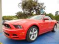 Front 3/4 View of 2014 Ford Mustang GT Convertible #1