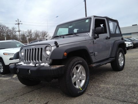 Billet Silver Metallic Jeep Wrangler Sport 4x4.  Click to enlarge.