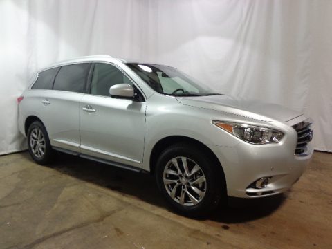 Glacial Silver Infiniti JX 35 AWD.  Click to enlarge.