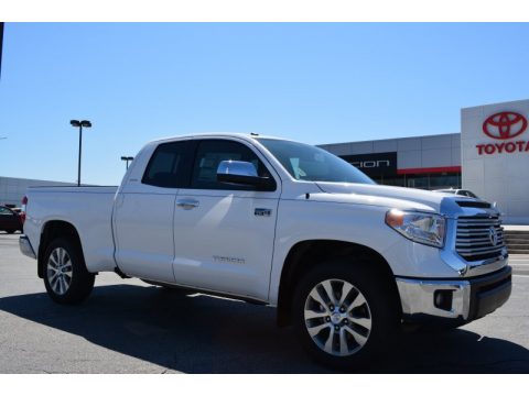 Super White Toyota Tundra Limited Double Cab.  Click to enlarge.