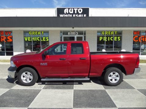 Deep Cherry Red Crystal Pearl Ram 1500 Tradesman Quad Cab.  Click to enlarge.