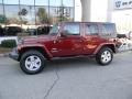  2007 Jeep Wrangler Unlimited Red Rock Crystal Pearl #9