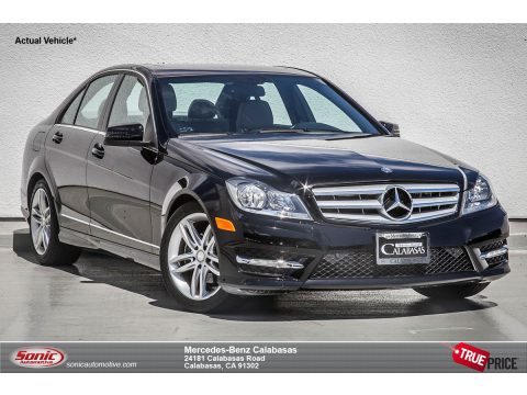 Black Mercedes-Benz C 250 Sport.  Click to enlarge.