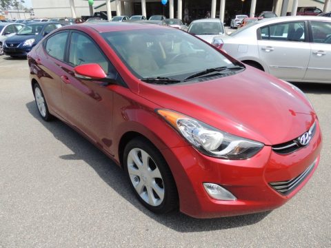 Red Allure Hyundai Elantra Limited.  Click to enlarge.