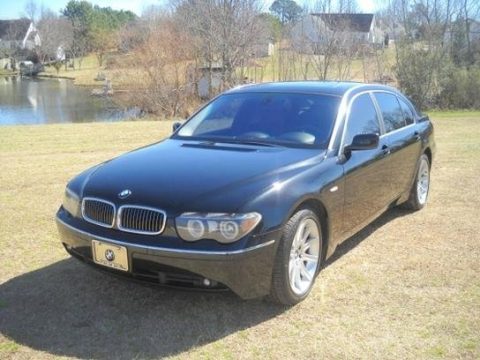 Black Sapphire Metallic BMW 7 Series 745Li Sedan.  Click to enlarge.