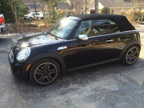 Midnight Black Mini Cooper S Convertible.  Click to enlarge.