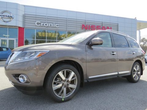Mocha Stone Nissan Pathfinder Platinum.  Click to enlarge.