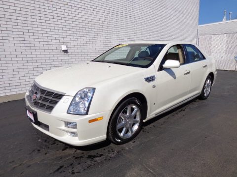 White Diamond Tricoat Cadillac STS 4 V6 AWD.  Click to enlarge.