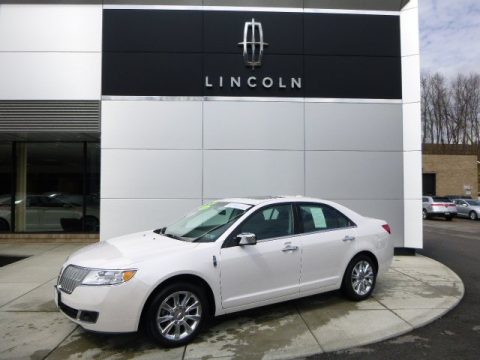 White Platinum Metallic Tri-Coat Lincoln MKZ AWD.  Click to enlarge.