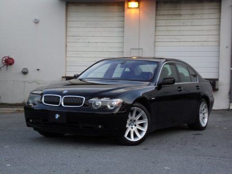 Black Sapphire Metallic BMW 7 Series 745i Sedan.  Click to enlarge.