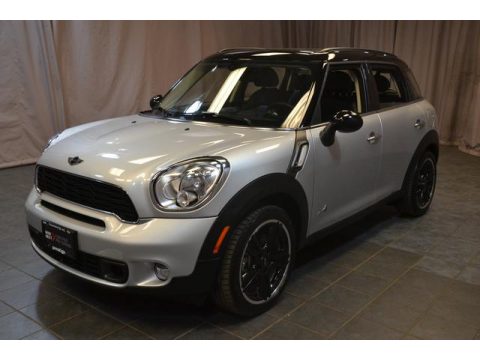 Crystal Silver Metallic Mini Cooper S Countryman ALL4 AWD.  Click to enlarge.