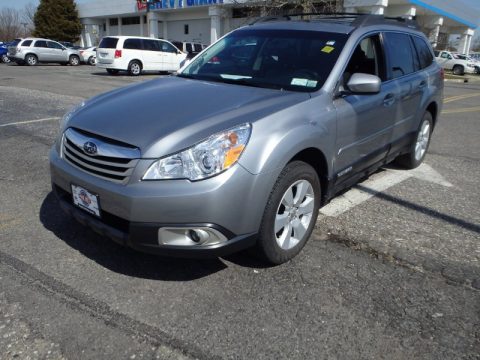 Steel Silver Metallic Subaru Outback 2.5i Premium Wagon.  Click to enlarge.