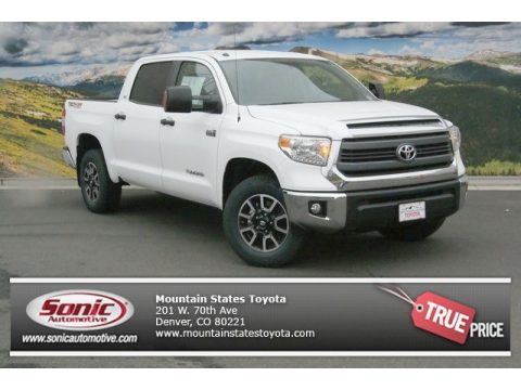 Super White Toyota Tundra SR5 TRD Crewmax 4x4.  Click to enlarge.