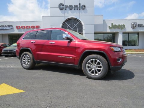 Deep Cherry Red Crystal Pearl Jeep Grand Cherokee Limited.  Click to enlarge.