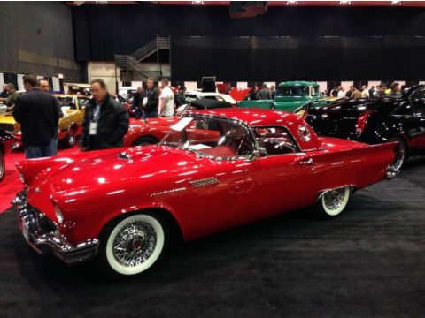 Torch Red Ford Thunderbird E Convertible.  Click to enlarge.