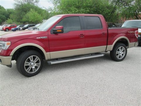 Ruby Red Ford F150 Lariat SuperCrew 4x4.  Click to enlarge.
