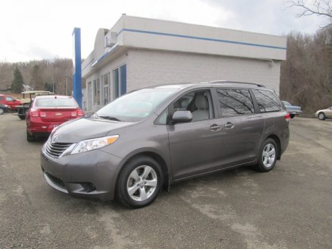 Predawn Gray Mica Toyota Sienna LE.  Click to enlarge.