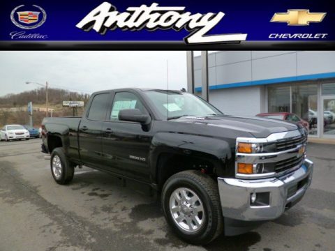Black Chevrolet Silverado 2500HD LT Double Cab 4x4.  Click to enlarge.