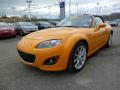 Front 3/4 View of 2009 Mazda MX-5 Miata Grand Touring Roadster #3