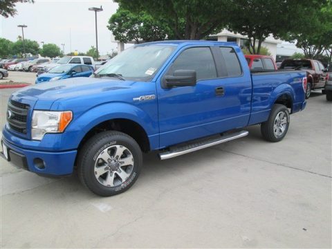 Blue Flame Ford F150 STX SuperCab.  Click to enlarge.
