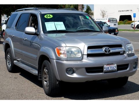 Silver Sky Metallic Toyota Sequoia Limited.  Click to enlarge.