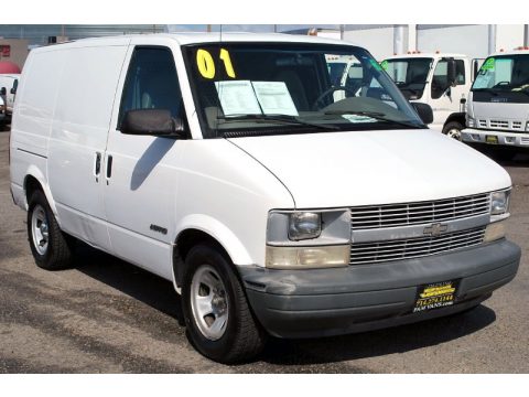 Ivory White Chevrolet Astro Commercial Van.  Click to enlarge.