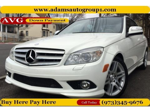 Arctic White Mercedes-Benz C 350 Sport.  Click to enlarge.