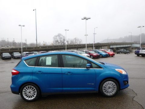 Blue Candy Ford C-Max Hybrid SEL.  Click to enlarge.