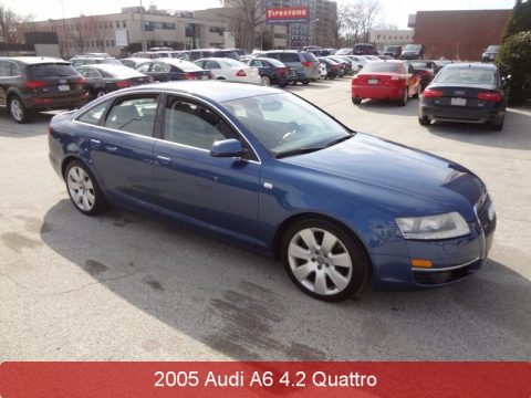 Stratos Blue Pearl Effect Audi A6 4.2 quattro Sedan.  Click to enlarge.